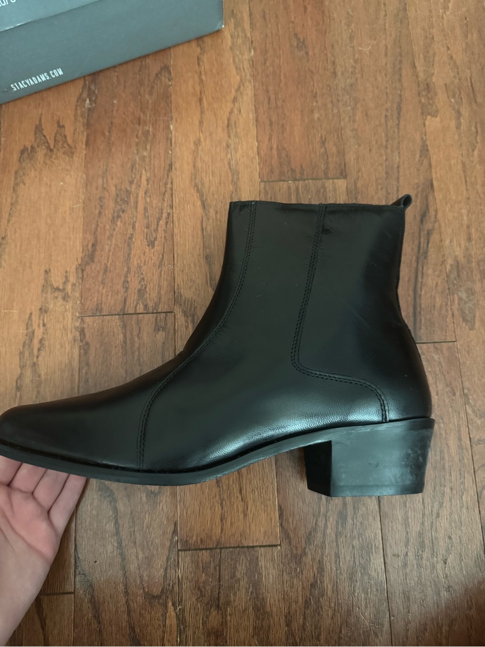 Stacy Adams Black Leather Chelsea Boot